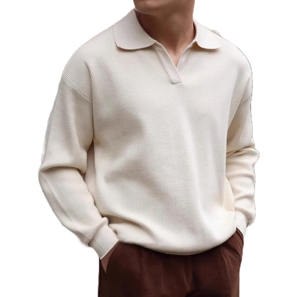 Old Money V-Neck Polo