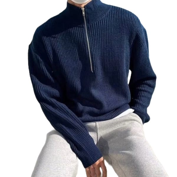 Old Money Half Zip Sweater